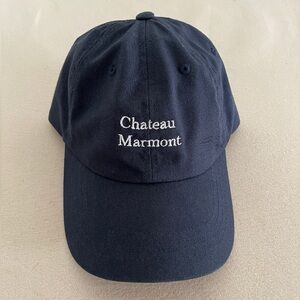Chateau Marmont Hollywood Navy Dad Hat Embroidered Baseball Cap